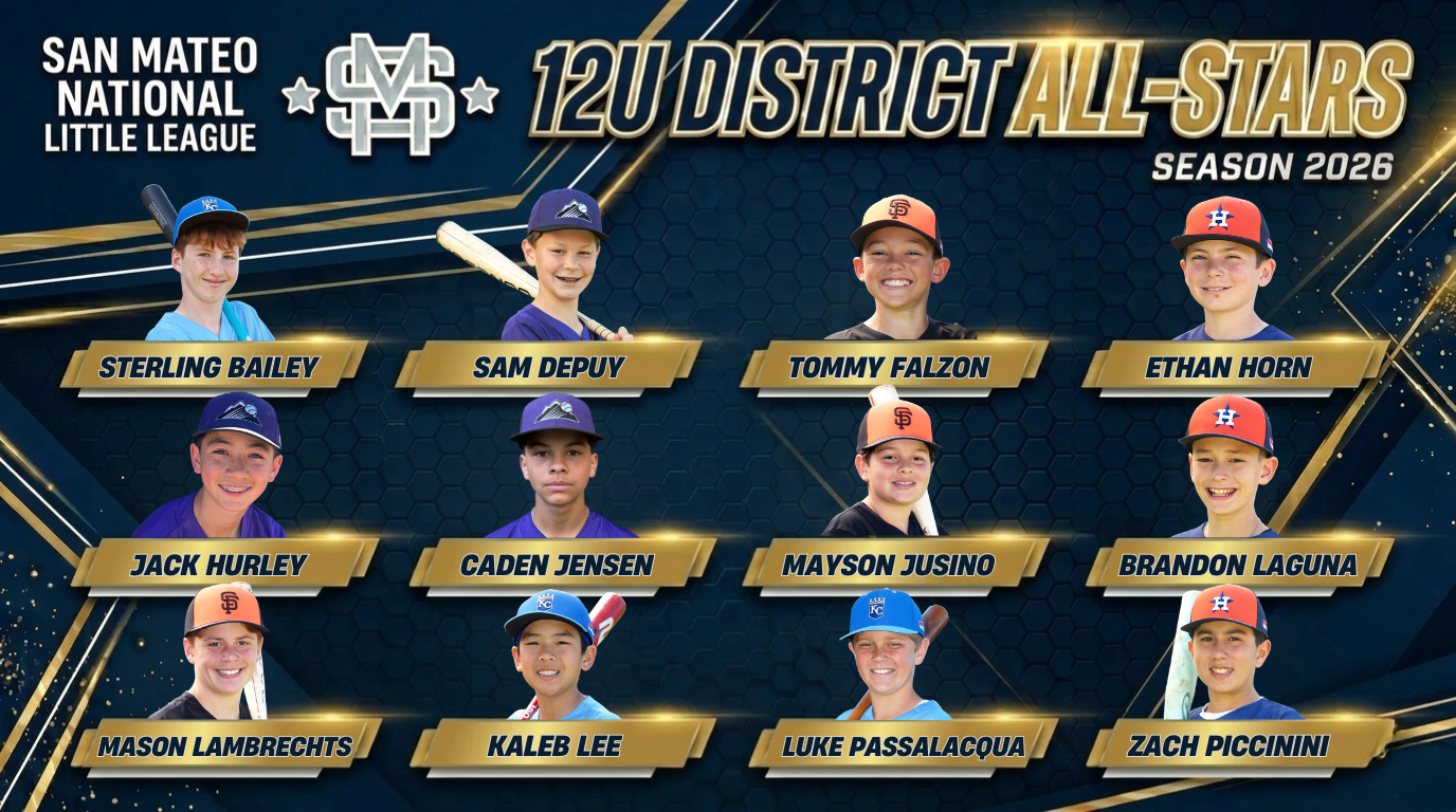2026 SMNLL 12U District All Star Team Banner