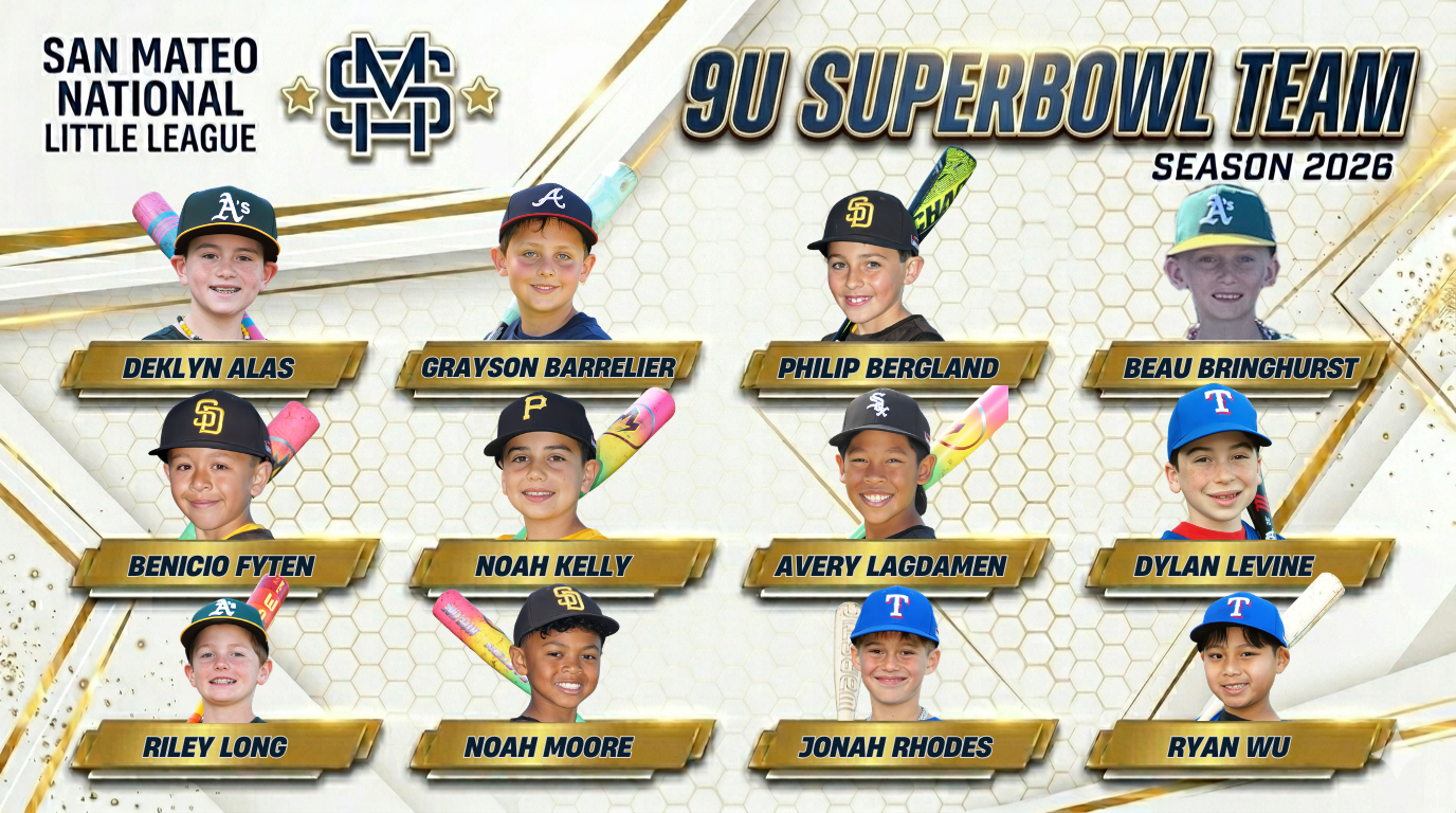 2026 SMNLL 9U Superbowl Team Banner