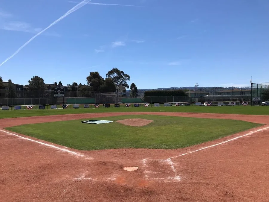 Martens Field, home of San Mateo National Little League, at Lakeshore Park
